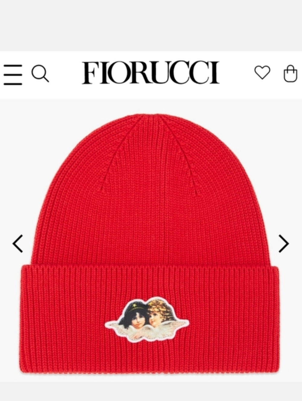Fiorucci ANGELS BEANIE hat red New